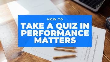 How To: Performance Matters