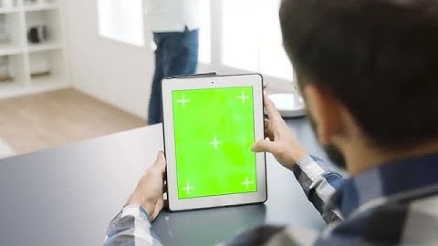 Scrolling Portrait Tablet Stock Video