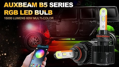 AUXBEAM RGB Multi-color APP control B5 series Led Light Bulbs