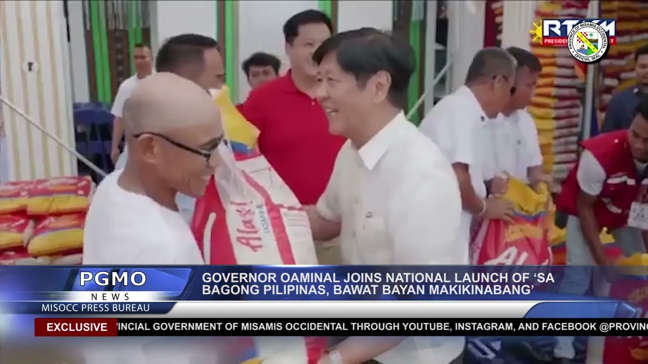 GOVERNOR Henry Oaminal JOINS NATIONAL LAUNCH OF “SA BAGONG PILIPINAS, BAWAT BAYAN MAKIKINABANG”