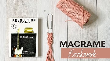 How to Macrame a Bookmark Using a Paperclip | DIY Bookmark