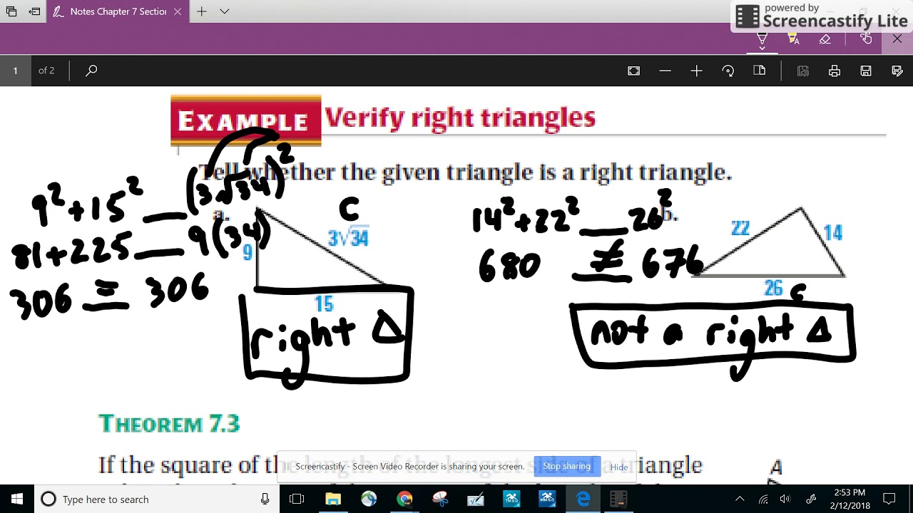 Geometry A - Notes - Section 7.2 - YouTube