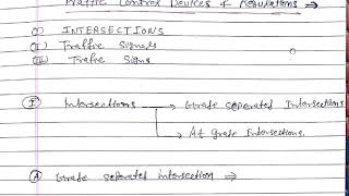 Traffic Control Devices & Regulations