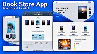 🔥Complete Responsive Online Book Store website using ReactJS and Tailwind CSS || Build and Deploy