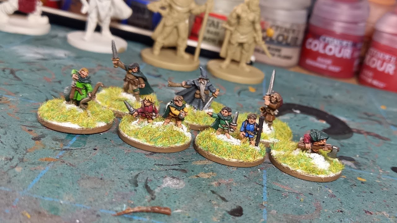 Painting A 10mm Fellowship For Mini The Lord Of The Rings! | Hobby Chat