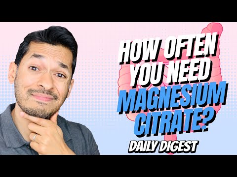 How Often You Need To Take Magnesium Citrate?