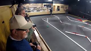 Losi mini B carpet racing at Goldstar Hobbies and raceway 1st real race with Shaun Solo