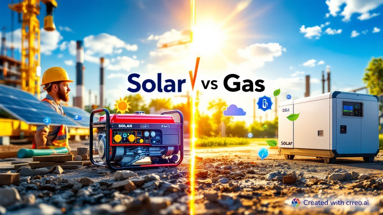 Solar Generators vs Gas Generators  | Voltaura.solar