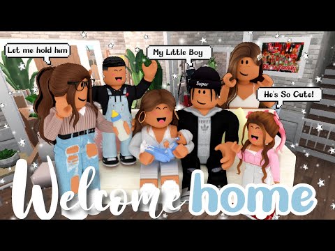 Bringing Home Our Newest Family Member Baby Name Reveal Bloxburg Family Roleplay Youtube - that youtube family roblox names