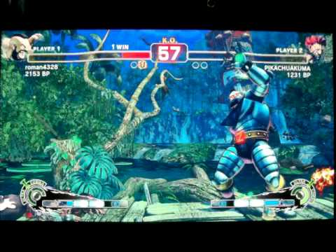 SSFIV ENDLESS BATTLE MATCH JR RODRIGUEZ ( AKUMA ) VS roman4328 ( ZANGIEF ) ON PS3 GAME 2