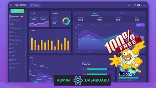 Top 1  Absolute 100% Free React Dashboard Template With Setup And Run From Github