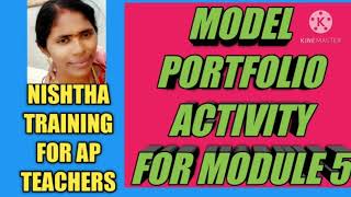 NISHTHA  MODEL PORTFOLIO ACTIVITY MODULE 5