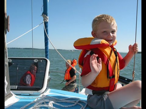 2002 Summer, sailing our Hirondelle Mk1 with family of 5 Chichester to Falmouth