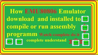 How download and install EMU8086 assembler or translator to run assembly programm instead of dosbox