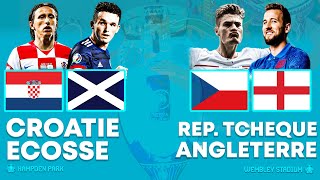  Match Live/Direct : REPUBLIQUE TCHEQUE - ANGLETERRE / CROATIE - ECOSSE | Groupe D | Euro 2020