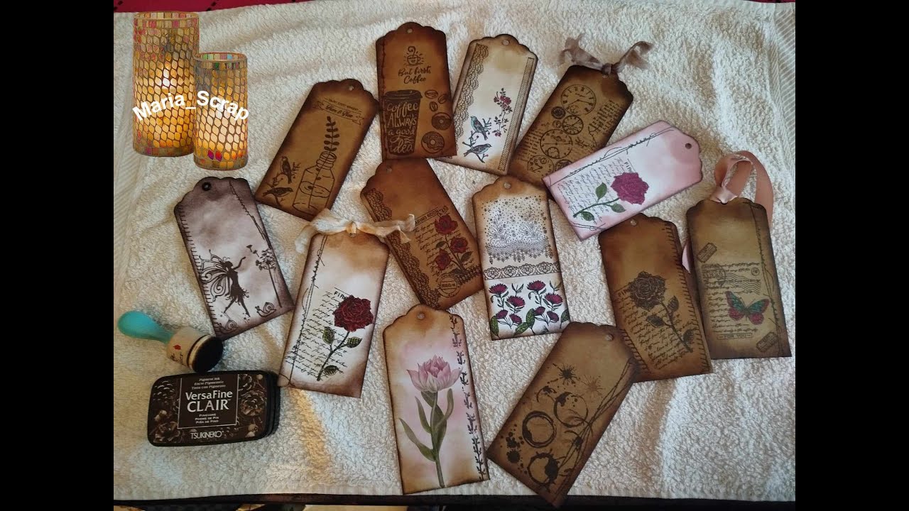 #SCRABOOKING 🎞️#TAGS VINTAGE SCRABOOKING MUY CHULOS  ♥️❤️