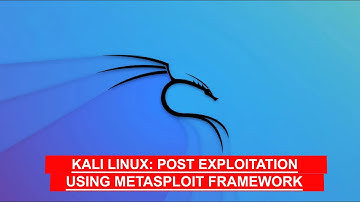 How To Post Exploit Using Kali Linux #kalilinux #cybersecurity #ethicalhacking #hacking #hacker