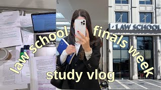 law school finals week 📚 5am morning runs, exam prep, productive days, study vlog, living alone