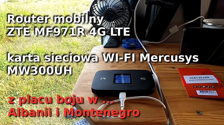 Podbieranie internetu kartą Mercusys MW300UH z BeachBaru. Router ZTE MF971R 4G LTE znakomicie ;)