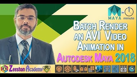 How to create animation AVI video in Maya | How to render a video animation in Maya | Tip 15