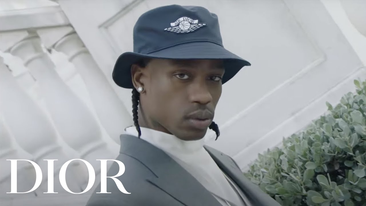 Travis Scott models the Air Dior line - YouTube