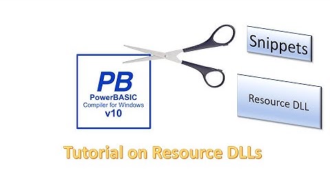 PowerBasic Snippets - Tutorial on using resources in a DLL