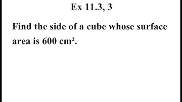 CBSE NCERT CLASS 8 MATHS EXERCISE 11.3 QUESTION 3 I ncert solution of class 8
