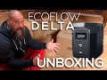 UNBOXING NEW EcoFlow Delta 1300 and Solar Panel | Vanlife Solar Power |