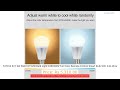 FUT012 E27 9W RGB CCT LED Bulb Light 100V240V Full Color Remote Control Smart Bulb WiFi 24G Wire