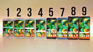 Samsung Galaxy Note 9 Vs 8 Vs 7 Vs 5 Vs 4 Vs 3 Vs 2 Vs 1 - Ultimate Comparison