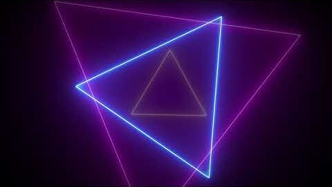 Abstract Glowing Energy Neon Colorful Triangles Seamless Looping Motion Design