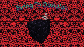 The Minecraft Tinker Box - Turn String Into Obsidian (Obsidian Generator Update) Vanilla Minecraft