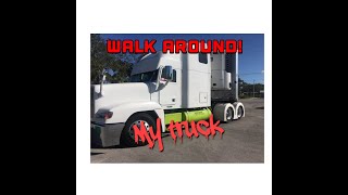 walk around my truck #freightliner #fld120 all mods explained