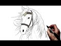 كيفية رسم حصان خطوة بخطوة 