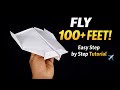 “This Paper Plane Flies 100+ Feet 😲 | Easy Step by Step Tutorial”