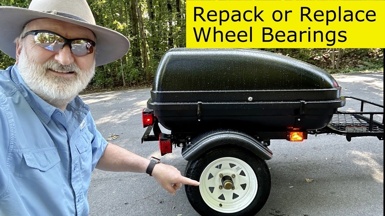 Replacing or Repacking Axle Bearings on Northern Tool/Harbor Freight Motorcycle Trailer YouTube