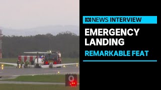 'Textbook emergency landing' at Newscastle airport says former head of safety at Qantas | ABC News