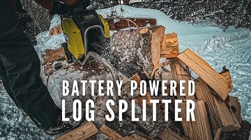 NEW! Ryobi 40V HP Brushless 12-Ton Electric Log Splitter Kit - 4.0Ah Battery and Charger - RY40740