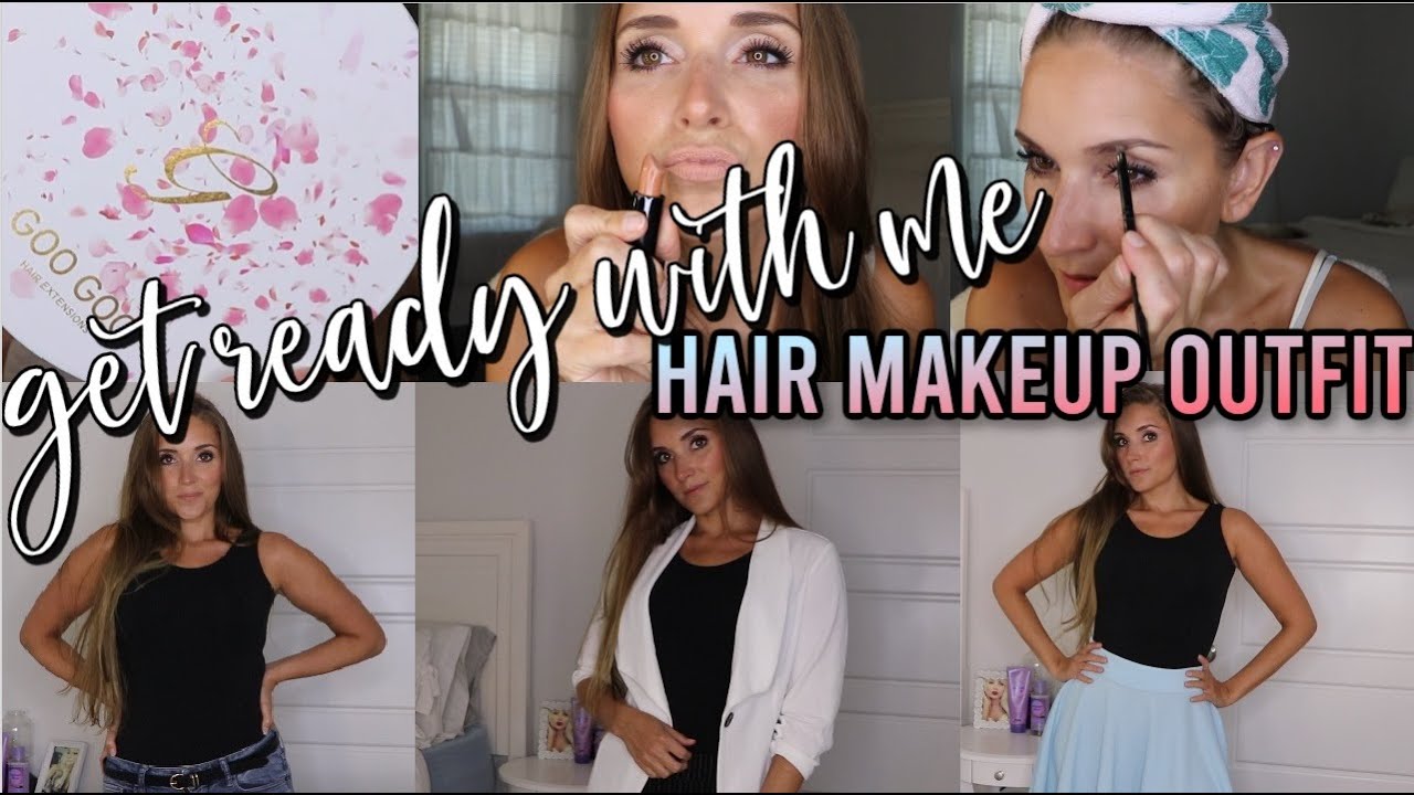 Get Ready With Me New Goo Goo Hair Extensions Try On & Review + Outfit