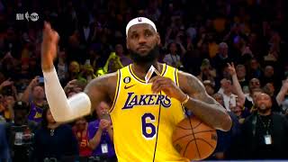 LeBron says F-WORD after breaking scoring record