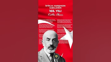 İstiklâl Marşı’mızın kabulünün 103. yıl dönümünde; Mehmet Akif Ersoy ve aziz şehitlerimizi anıyoruz.