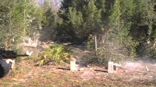 saiga 12 vs exploding targets, 20 round drum with slow motion
