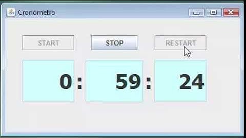 Cronómetro - Realizado en Java y Netbeans (Threads)