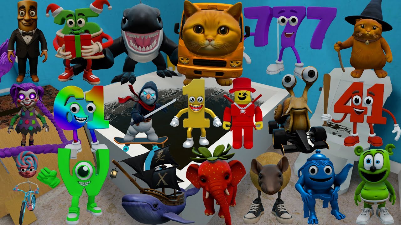 DESTROY ITALIAN AI BRAINROT MEMES FAMILY AND POPPY PLAYTIME 5 SPARTAN KICK in BATHROOM Garry's Mod