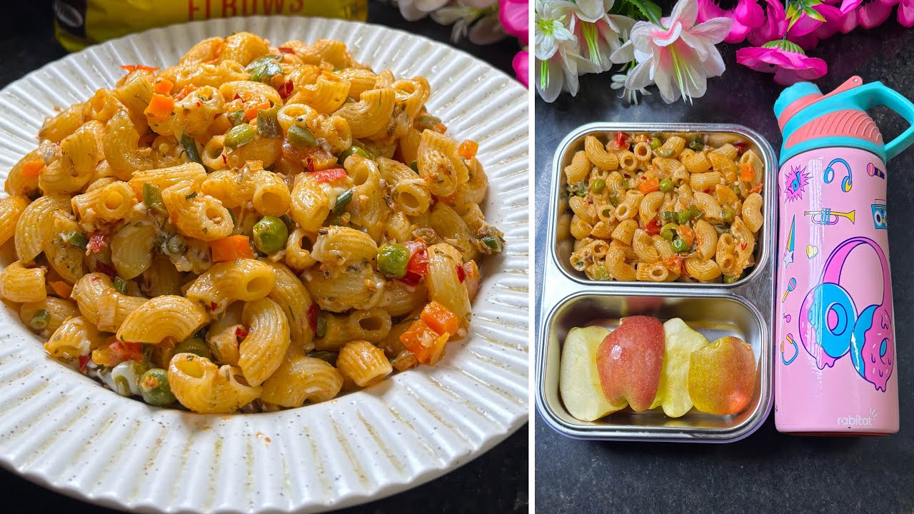 মিঠাইয়ের টিফিনের হেল্দি ও টেস্টি পাস্তা রেসিপি সাথে আমার রান্নাঘরের সকালের রুটিন||No Maida Pasta||