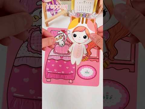 스즈메의 문단속 코디! ♡ #suzume #shorts #diy #paperdolls  すずめ  예뿍이의 종이구관 종이인형