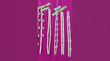 Silver Ladies Fancy Payal Kolusu Silver Fancy Kolusu Model Silvercollection Sriram 
