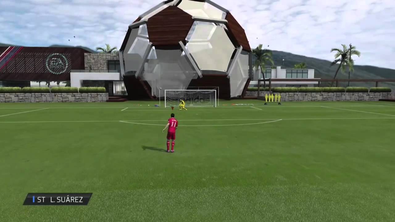LUIS SUAREZ SCORES AMAZING GOAL IN FIFA 15 ARENA OMG!!!