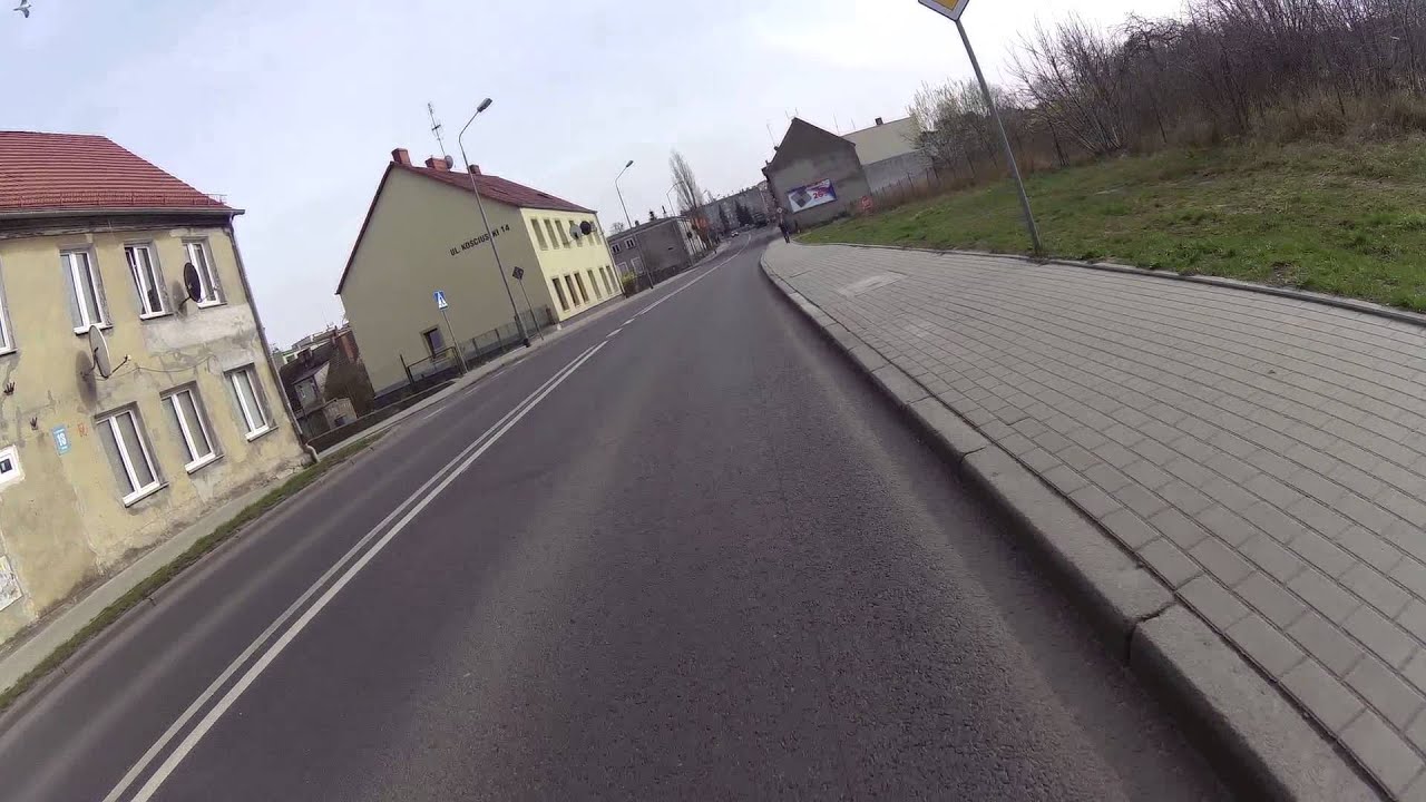 Radfahren durch Pölitz / Police von Neuwarp in Richtung Stettin