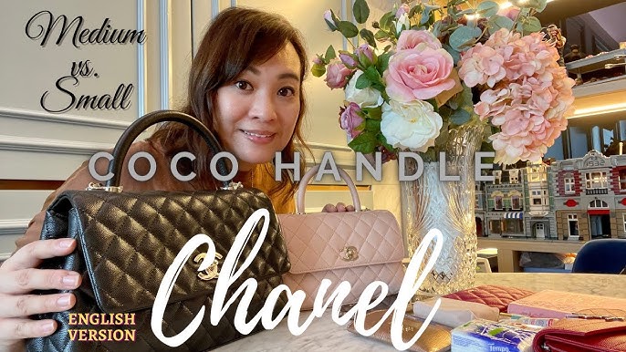 21P Chanel Coco Handle Black Caviar Gold Medium